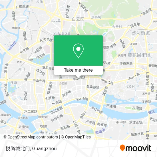 悦尚城北门 map