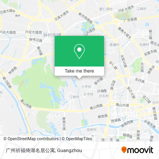 广州祈福倚湖名居公寓 map