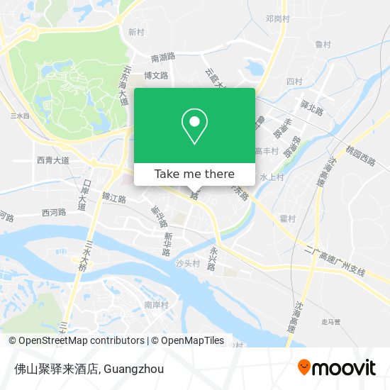 佛山聚驿来酒店 map