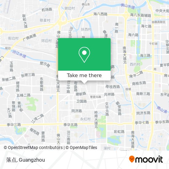 落点 map