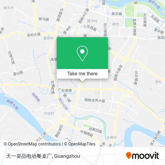 天一皇品电动餐桌厂 map