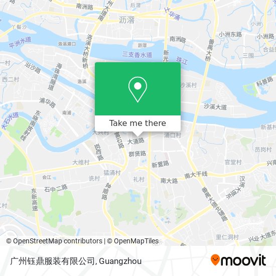 广州钰鼎服装有限公司 map