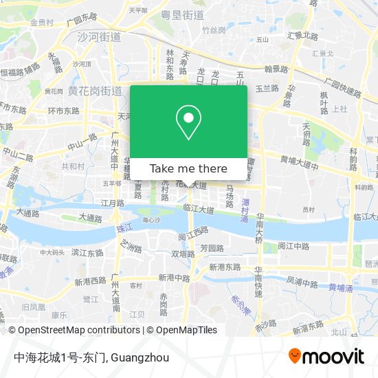 中海花城1号-东门 map