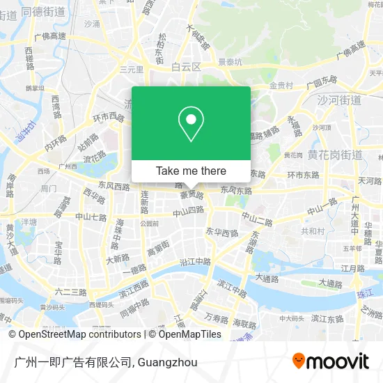 广州一即广告有限公司 map