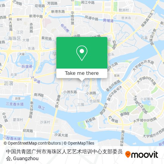 中国共青团广州市海珠区人艺艺术培训中心支部委员会 map