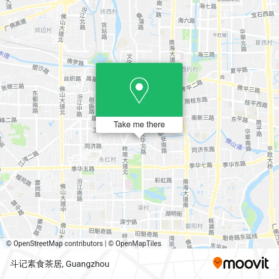 斗记素食茶居 map