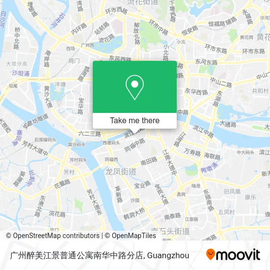 广州醉美江景普通公寓南华中路分店 map