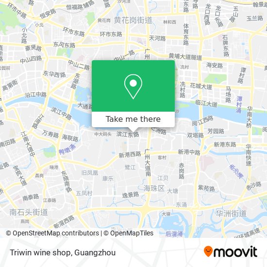 Triwin wine shop map