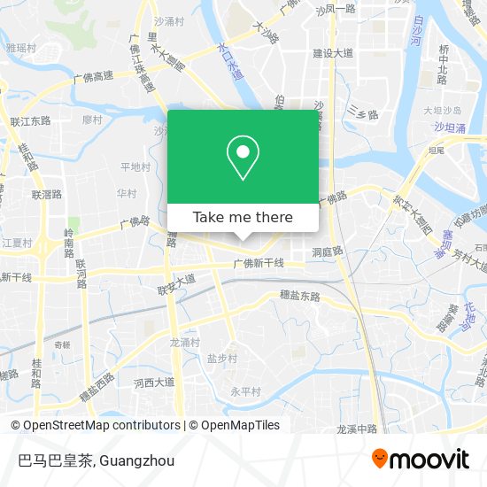 巴马巴皇茶 map