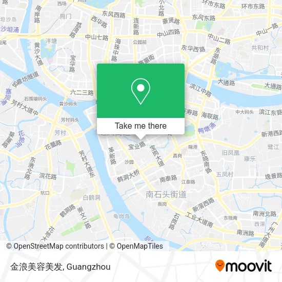 金浪美容美发 map