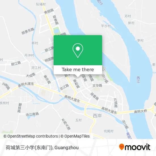 荷城第三小学(东南门) map