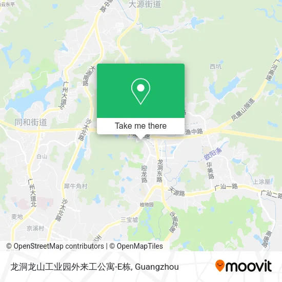 龙洞龙山工业园外来工公寓-E栋 map