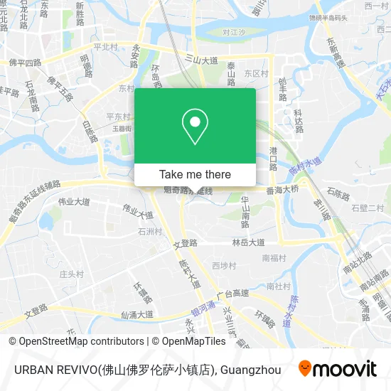 URBAN REVIVO(佛山佛罗伦萨小镇店) map