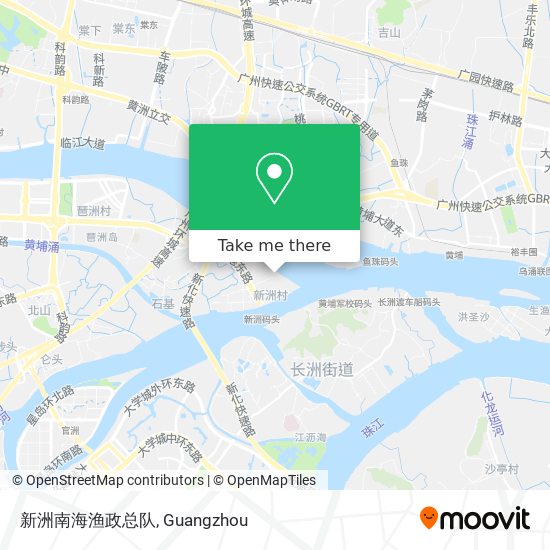 新洲南海渔政总队 map