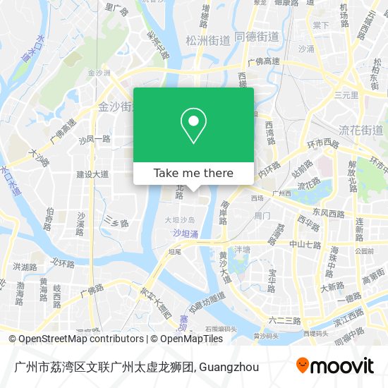广州市荔湾区文联广州太虚龙狮团 map