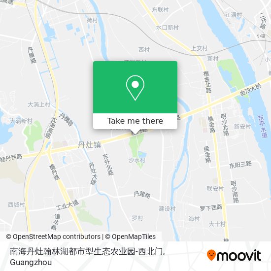 南海丹灶翰林湖都市型生态农业园-西北门 map