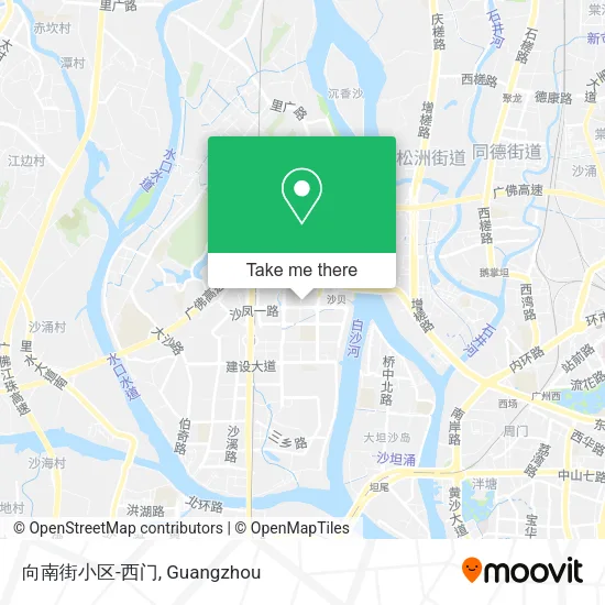 向南街小区-西门 map