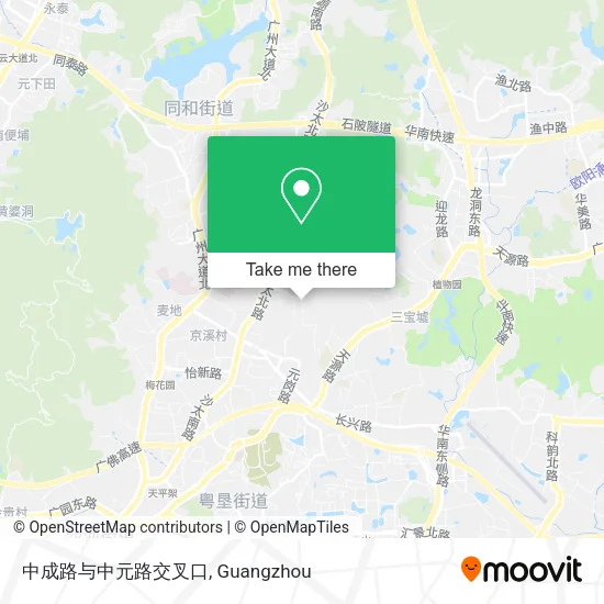 中成路与中元路交叉口 map