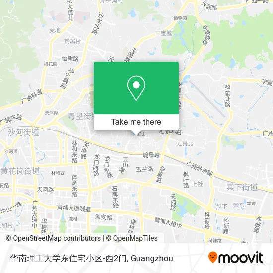 华南理工大学东住宅小区-西2门 map