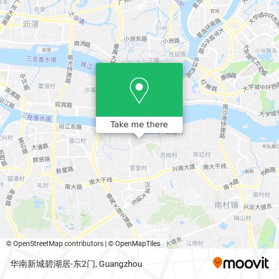 华南新城碧湖居-东2门 map