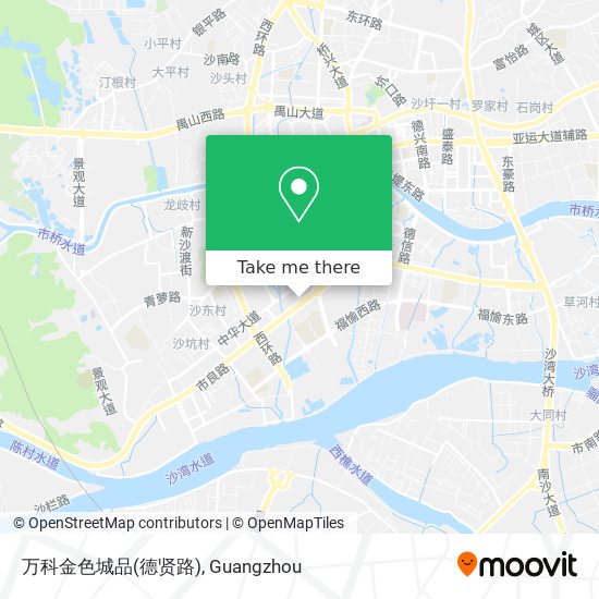 万科金色城品(德贤路) map