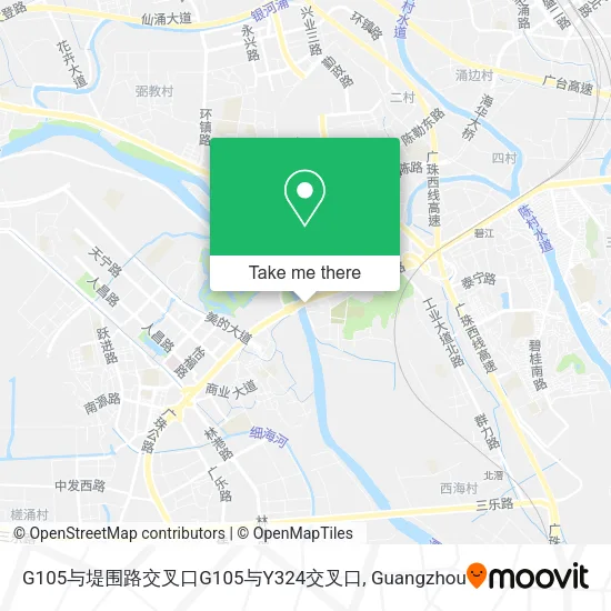 G105与堤围路交叉口G105与Y324交叉口 map