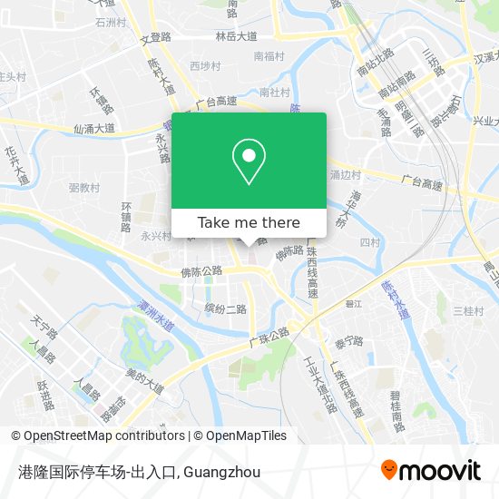 港隆国际停车场-出入口 map