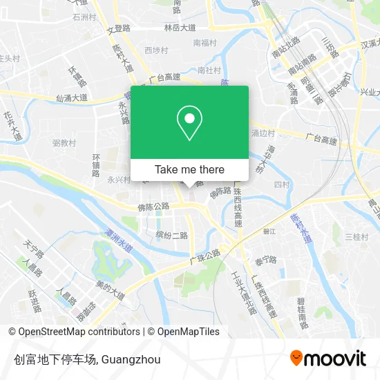 创富地下停车场 map