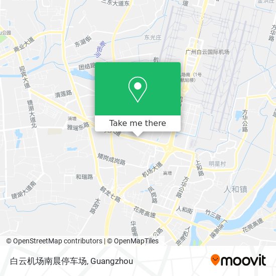 白云机场南晨停车场 map