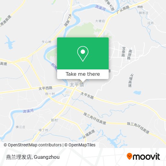 燕兰理发店 map
