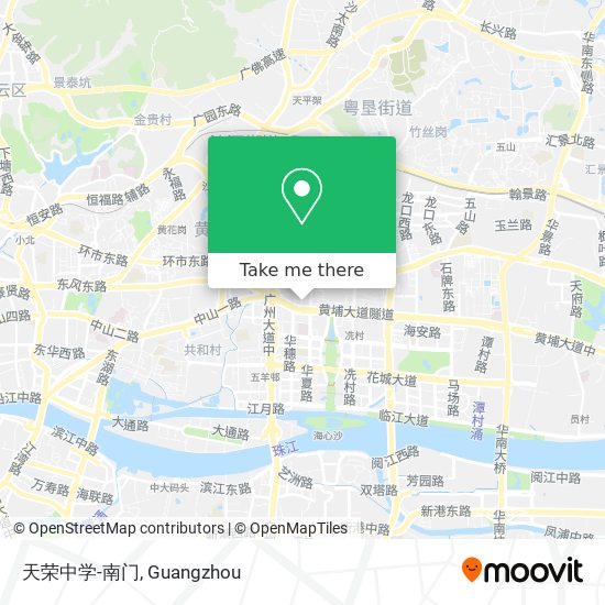 天荣中学-南门 map
