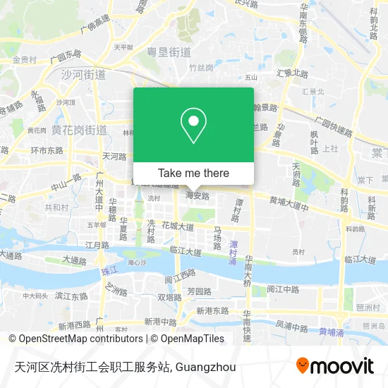 天河区冼村街工会职工服务站 map