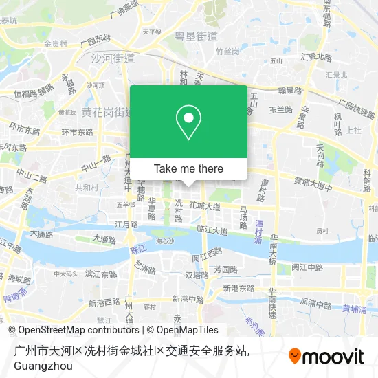 广州市天河区冼村街金城社区交通安全服务站 map