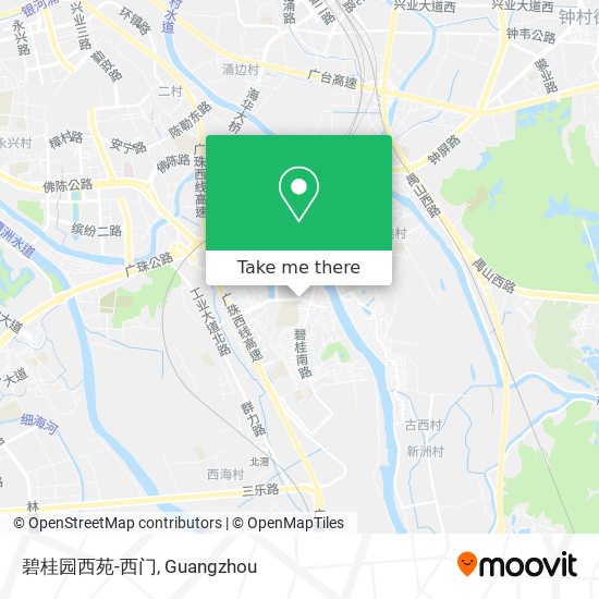 碧桂园西苑-西门 map