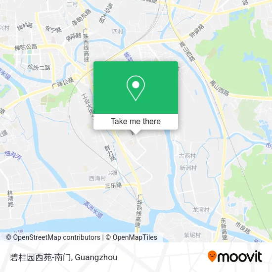 碧桂园西苑-南门 map