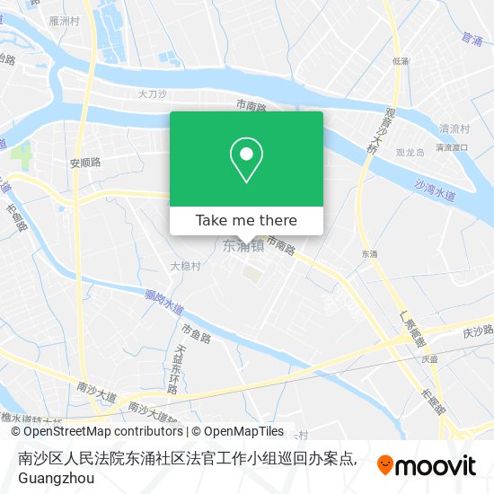 南沙区人民法院东涌社区法官工作小组巡回办案点 map