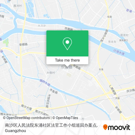 南沙区人民法院东涌社区法官工作小组巡回办案点 map
