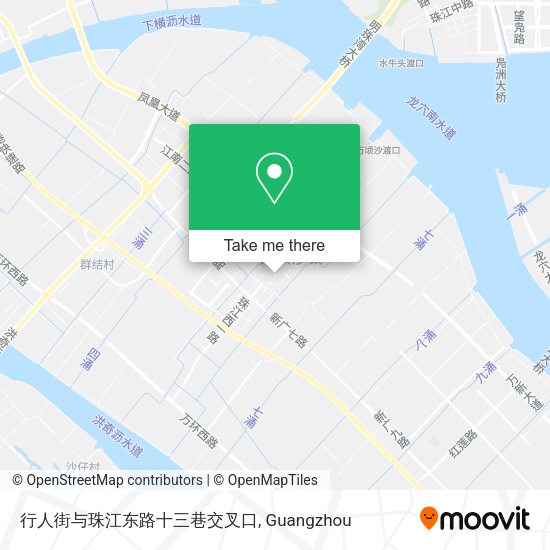 行人街与珠江东路十三巷交叉口 map