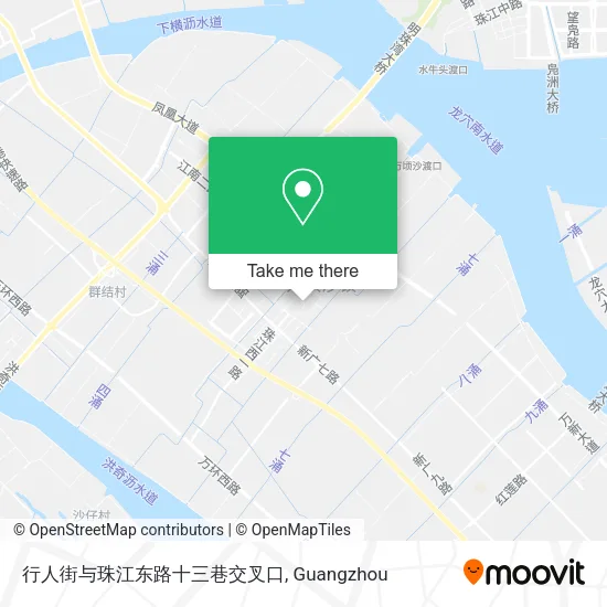 行人街与珠江东路十三巷交叉口 map