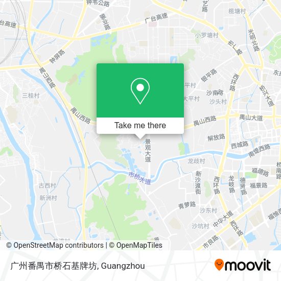 广州番禺市桥石基牌坊 map