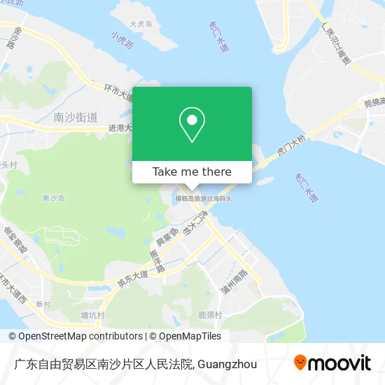 广东自由贸易区南沙片区人民法院 map