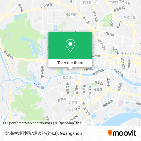 北海村塘沙路/塘边路(路口) map