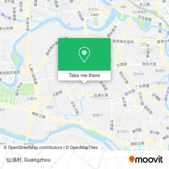 仙涌村 map