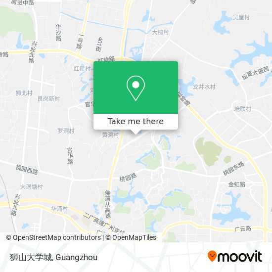 狮山大学城 map