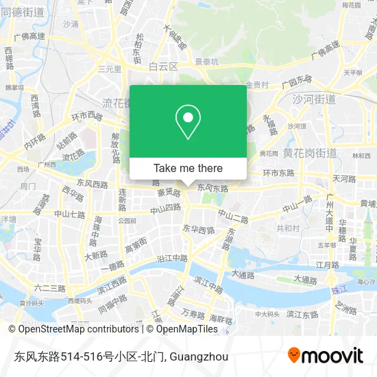 东风东路514-516号小区-北门 map