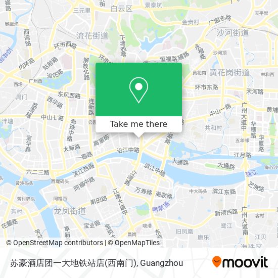 苏豪酒店团一大地铁站店(西南门) map