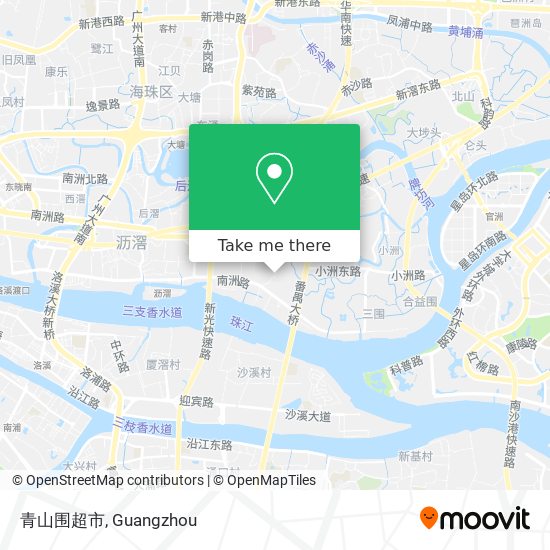 青山围超市 map