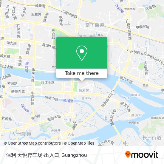 保利·天悦停车场-出入口 map