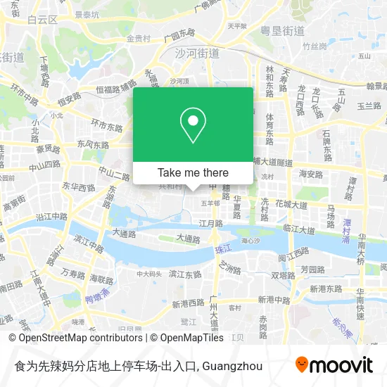 食为先辣妈分店地上停车场-出入口 map