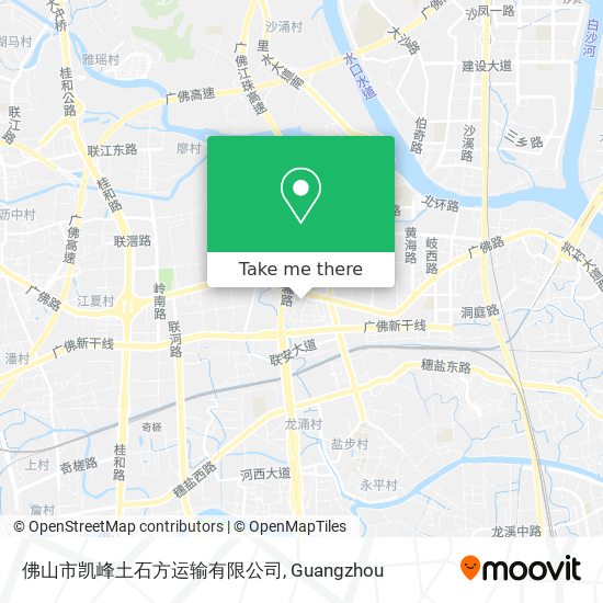 佛山市凯峰土石方运输有限公司 map